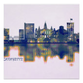 Lafayette Skyline Poster (Vorderseite)