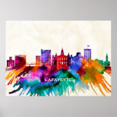 Lafayette Skyline Poster (Vorne)