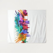 Lafayette Skyline Wandteppich (Vorderseite (Horizontal))