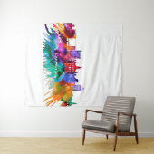 Lafayette Skyline Wandteppich (Beispiel (Horizontal))