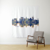 Lafayette Skyline Wandteppich (Beispiel)