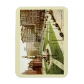 Lafayette Square Buffalo NY 1915 Vintage Postkarte Magnet (Vertikal)