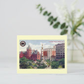 Lafayette Square, Buffalo Vintag Postkarte (Stehend Vorderseite)