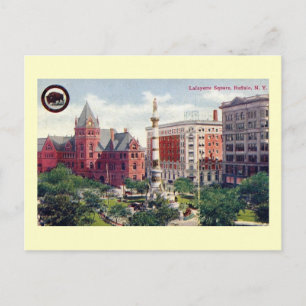 Lafayette Square, Buffalo Vintage auf Deutsch Postkarte