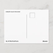 Lafayette Square Monument Postkarte (Rückseite)