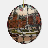 Lafayette Square Vintag Buffalo Keramikornament (Links)