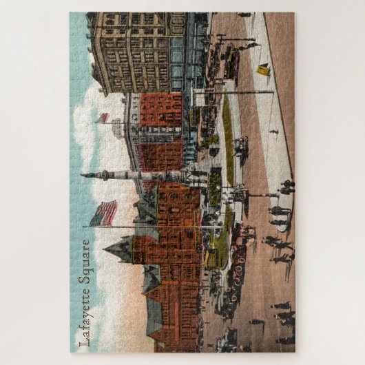 Lafayette Square Vintag Buffalo NY Puzzle (Vertikal)