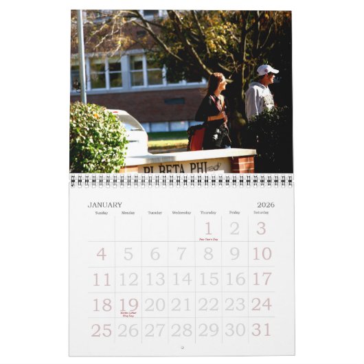 Lafayette-Tage Kalender (Jan 2026)