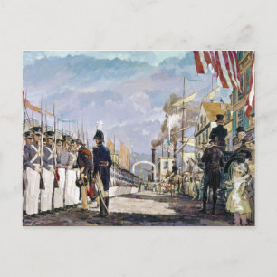 Lafayette und die Nationalgarde von Ken Riley Postkarte