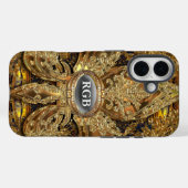 Lafleurette Monogram Elegant Girl Case-Mate iPhone Hülle (Rückseite (Horizontal))