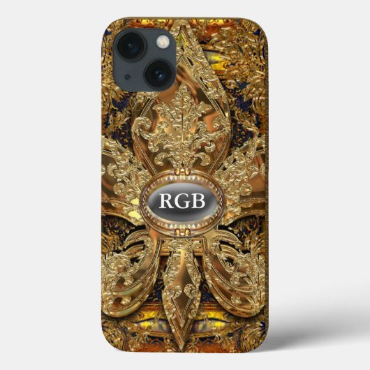 Lafleurette Monogram Elegant Girl Case-Mate iPhone Hülle (Rückseite)