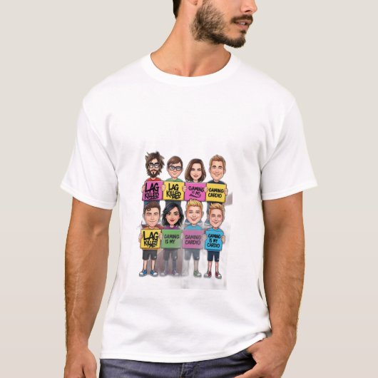 "Lag hat mich getötet" oder "Gaming ist mein Cardi T-Shirt (Vorderseite)