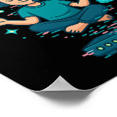 Lag Is Just A State Of Mind Funny Gamer Design  Poster (Ecke)