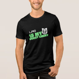 Lag ist mein schlimmster Feind Gaming Spaß Tri-Blend Shirt