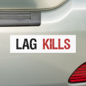 Lag tötet Gamers Autoaufkleber (Auf Auto)