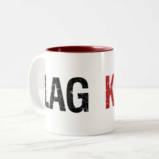 Lag tötet Gamers Zweifarbige Tasse (Vorderseite Links)