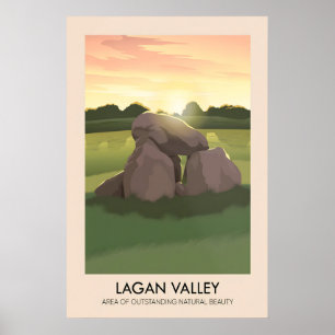 Lagan Valley AONB Reiseplakat Poster