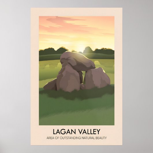 Lagan Valley AONB Reiseplakat Poster (Vorne)