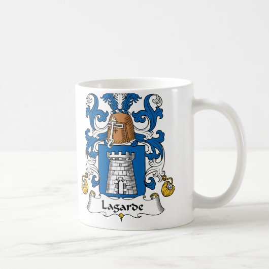 Lagarde Familienwappen Kaffeetasse (Rechts)