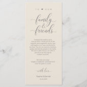 Lage am Abend - Danke, Cream Gray Card Programm (Vorderseite)