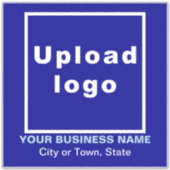 Lage am Blue Large Square Vinyl Aufkleber (Vorderseite)