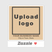 Lage am hellbraunen Platz Vinyl Aufkleber (Blatt)