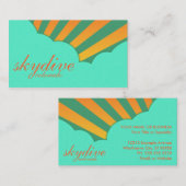 Lage am Himmel (Vintage Wolken) Visitenkarte (Vorne/Hinten)