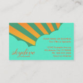 Lage am Himmel (Vintage Wolken) Visitenkarte (Rückseite)