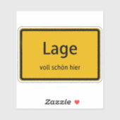 Lage Aufkleber Sticker Autoaufkleber (Blatt)
