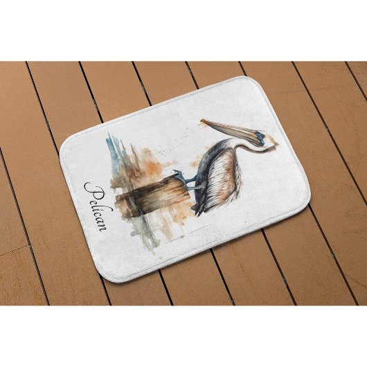 Lage des Pelikans Badematte