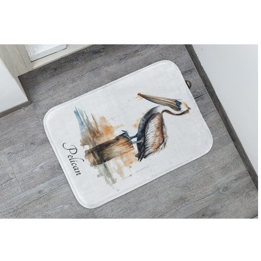 Lage des Pelikans Badematte