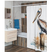 Lage des Pelikans Duschvorhang