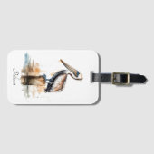 Lage des Pelikans Gepäckanhänger (Vorderseite (Horizontal))