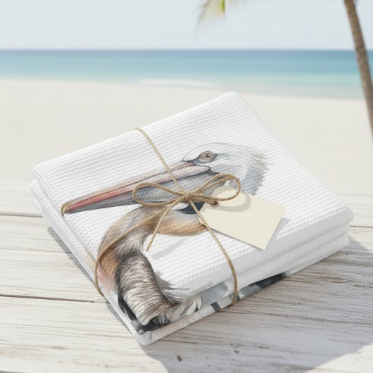 Lage des Pelikans Geschirrtuch