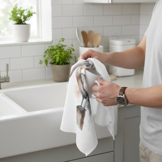 Lage des Pelikans Geschirrtuch