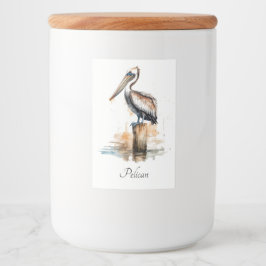 Lage des Pelikans Lebensmitteletikett