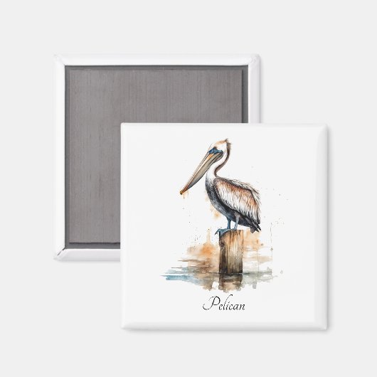 Lage des Pelikans Magnet (Vorderseite/Rückseite)