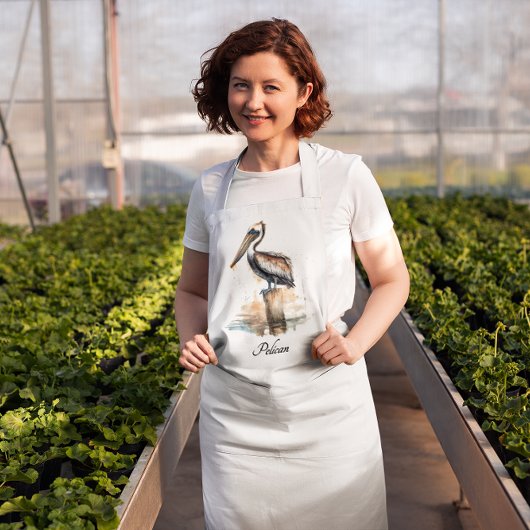 Lage des Pelikans Schürze