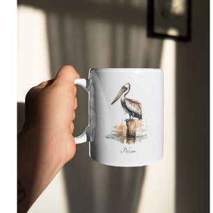 Lage des Pelikans Zweifarbige Tasse