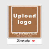 Lage des Unternehmens auf dem Vinyl-Aufkleber auf Aufkleber (Blatt)