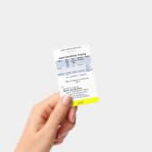 Lage/LETZTES Abzeichen Ausweis (Handheld)