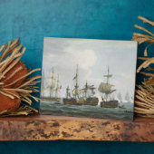 Lage von HMS Temeraire bei der Schlacht von Trafal Fotoplatte (Seite)