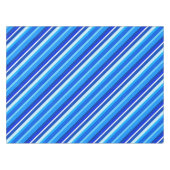 Lagen-Candy-Streifen - Kobalt und blass Tischdecke (Vorderseite (Horizontal))