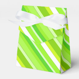 Lagen, feine Streifen - kalk grün und weiß Geschenkschachtel