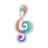 Lagen-Regenbogendreieck Aufkleber (Vorderseite)