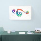 Lagen-Regenbogendreieck Banner (Messe)