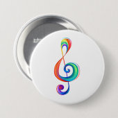 Lagen-Regenbogendreieck Button (Vorne & Hinten)