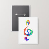 Lagen-Regenbogendreieck Button (Vorderseite/Rückseite)