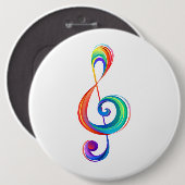 Lagen-Regenbogendreieck Button (Vorne & Hinten)