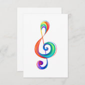 Lagen-Regenbogendreieck Dankeskarte (Vorne/Hinten)